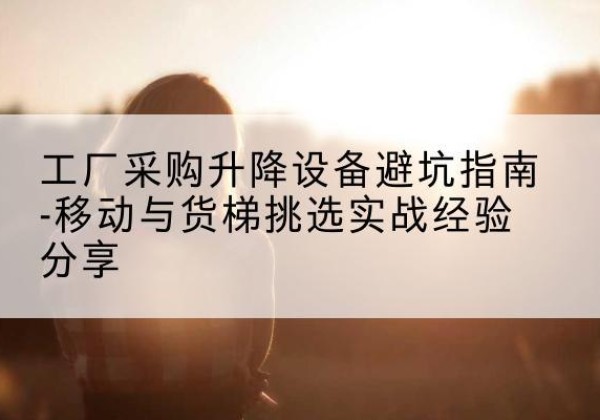榆林移动式升降机怎么选-工厂采购升降设备避坑指南-移动与货梯挑选实战经验分享